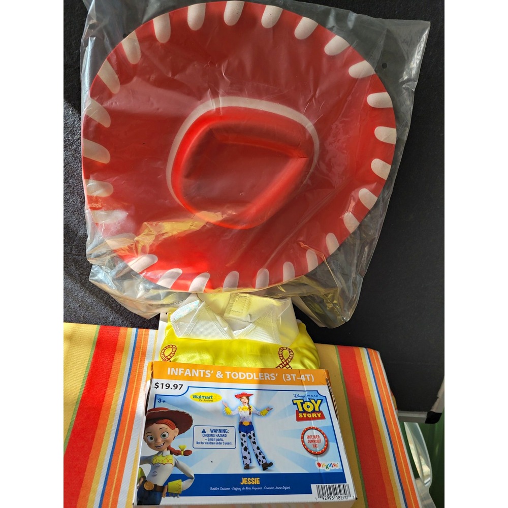 Disguise Disney Pixar Toy Story Jessie Girls Costume Outfit 3T-4T w/ Hat